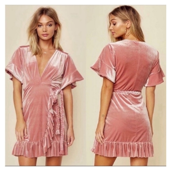 MISA Los Angeles V-Neck Mini Dress Size S - Picture 2 of 8